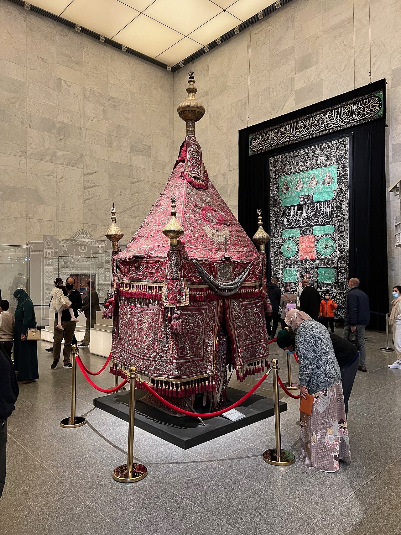 Egyptian Mahmal displayed at NMEC, an object shaped by institutional and ceremonial use